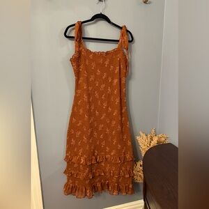 Abercrombie and Fitch tie strap gauze dress size XL